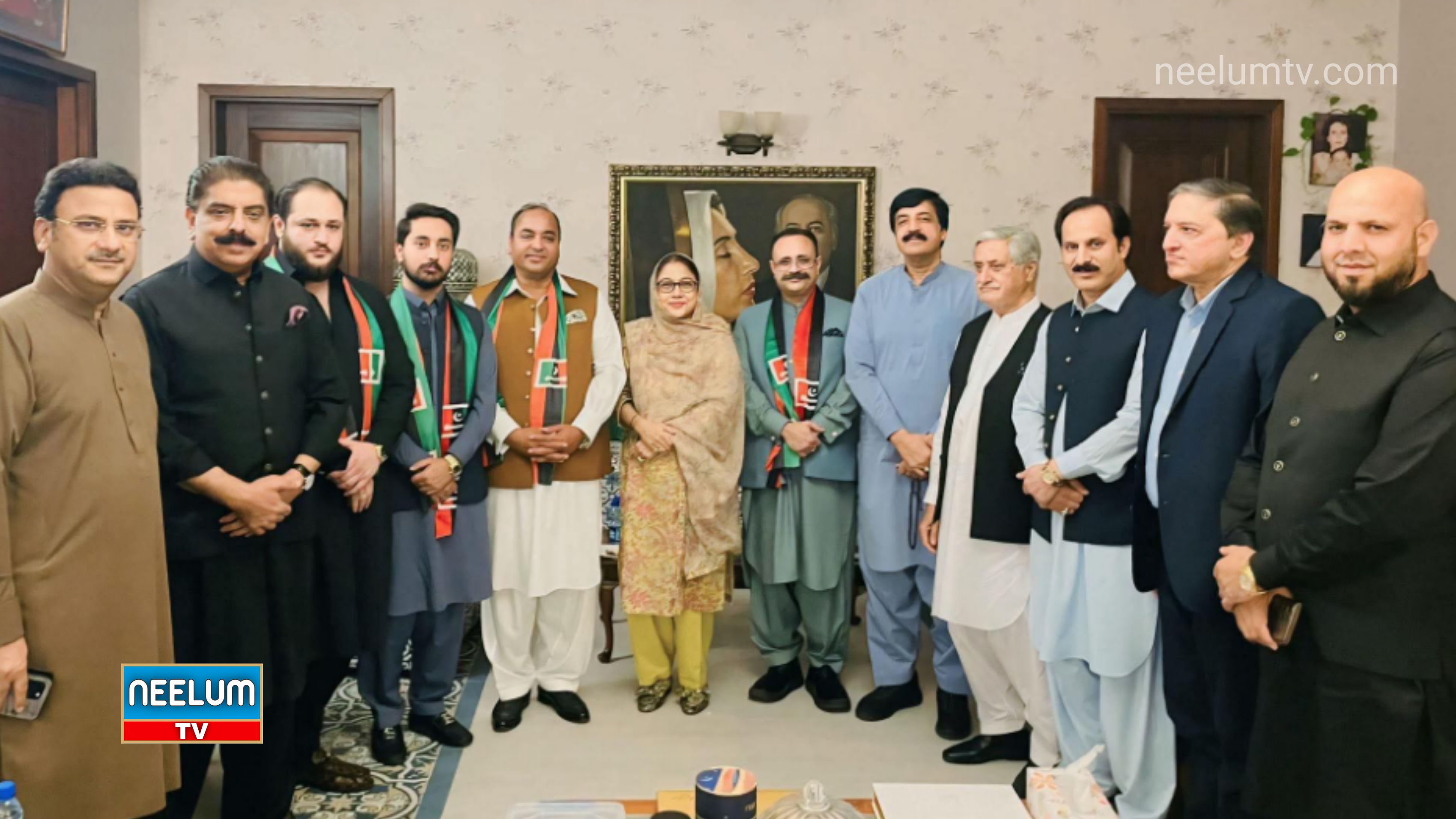 Former AJK Prime Minister Sardar Tanveer Ilyas Joins PPP after Meeting Faryal Talpur